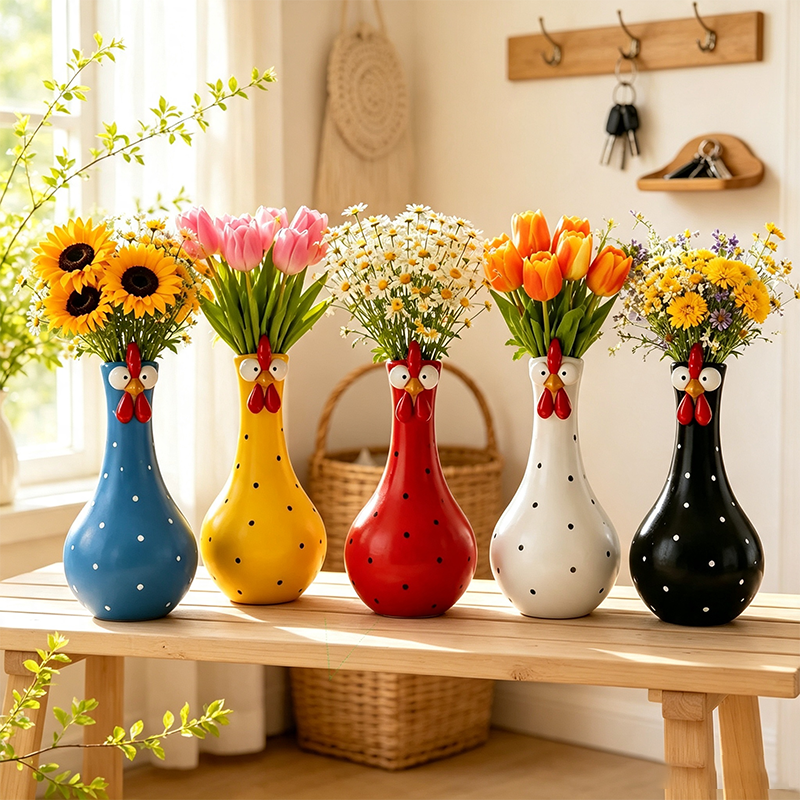 Glosrity Cheeky Chook Vase